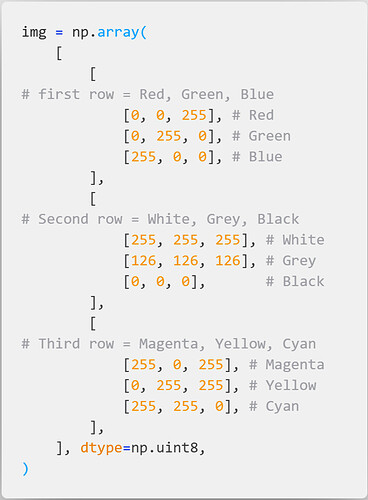 create_3x3_ColorImage