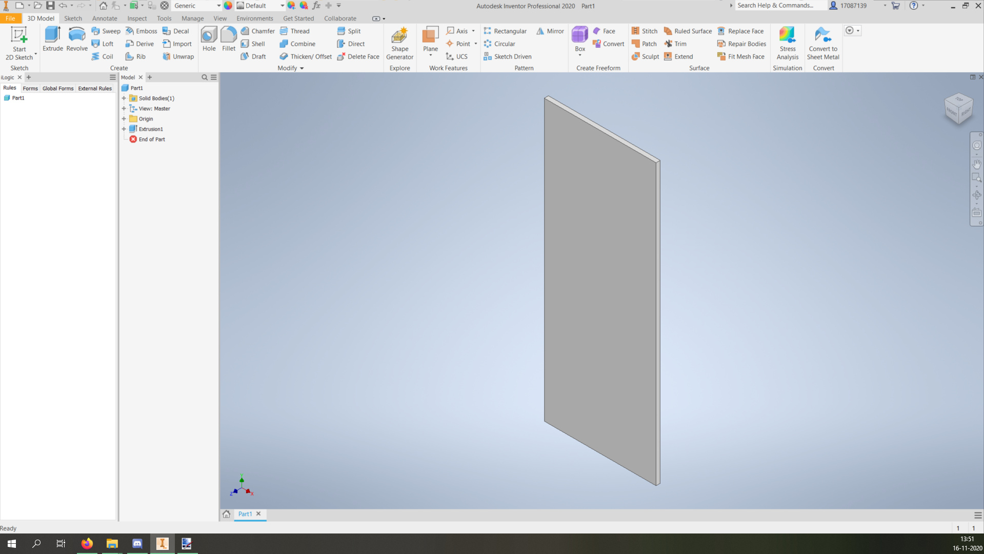 Mass differs from the expected value when a cut on assembly level removes  material in Inventor